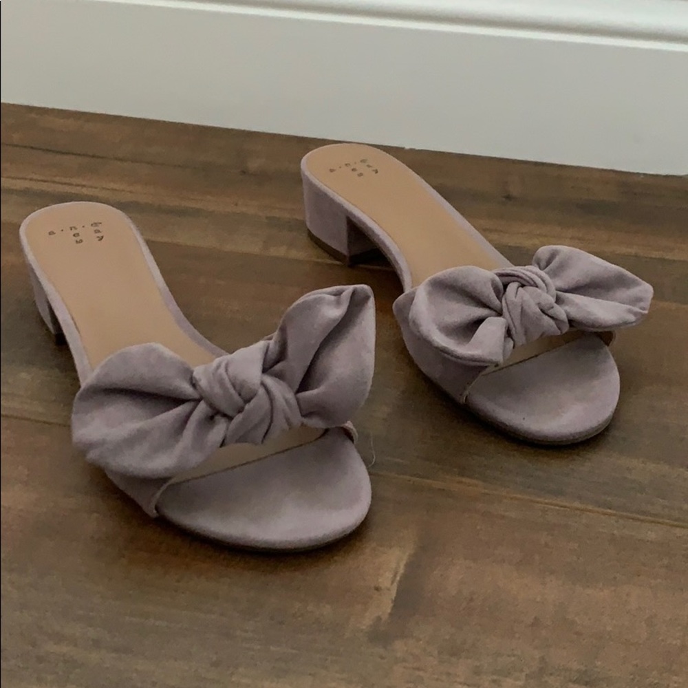 Target Lilac Bow Kitten Heels